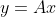 y=Ax