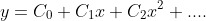 y=C_0+C_1x+C_2x^2+....