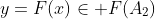 y=F(x)\in F(A_2)