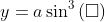 y=a\sin^3\left(\square\right)