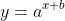 y=a^{x+b}