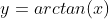 y=arctan(x)