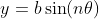y=b\sin(n\theta)