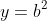 y=b^2