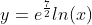 y=e^\frac{7}{2}ln(x)
