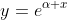 y=e^{\alpha x}