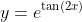 y=e^{\tan(2x)}