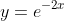 y=e^{-2x}