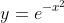 y=e^{-x^2}