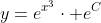 y=e^{x^{3}}\cdot e^{C}