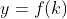 y=f(k)