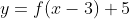 y=f(x-3)+5