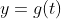 y=g(t)