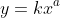 y=kx^a