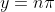 y=n\pi