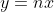 y=nx