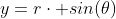 y=r\cdot sin(\theta)
