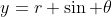 y=r \sin \theta
