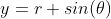 y=r sin(\theta)