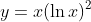 y=x(\ln{x})^2
