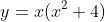 y=x(x^2+4)
