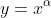 y=x^{\alpha}