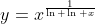 y=x^{\frac{1}{\ln \ln x}}