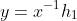 y=x^{-1}h_1