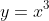 y=x^{3}