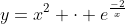 y=x^2 \cdot e^{\frac{-2}{x}}