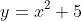 y=x^2+5