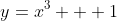 y=x^3 + 1