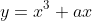 y=x^3+ax