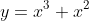 y=x^3+x^2