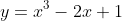 y=x^3-2x+1