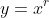 y=x^r