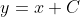 y=x+C