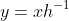 y=xh^{-1}