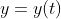 y=y(t)