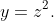 y=z^2.