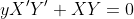 yX'Y'+XY=0