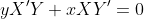 yX'Y+xXY'=0