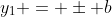 y_{1} = \pm b