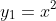y_{1}=x^{2}