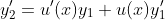 y_{2}'=u'(x)y_1+u(x)y_{1}'