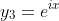 y_{3}=e^{ix}