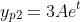 y_{p2}=3Ae^t