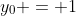 y_0 = 1