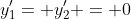 y_1'= y_2' = 0