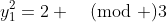 y_1^2=2 \pmod 3